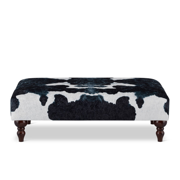 August Grove Deans 100Cm Wide Velvet Rectangle Animal Print Cocktail